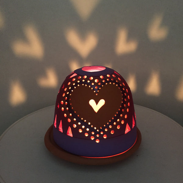 sending love heart luminary 5