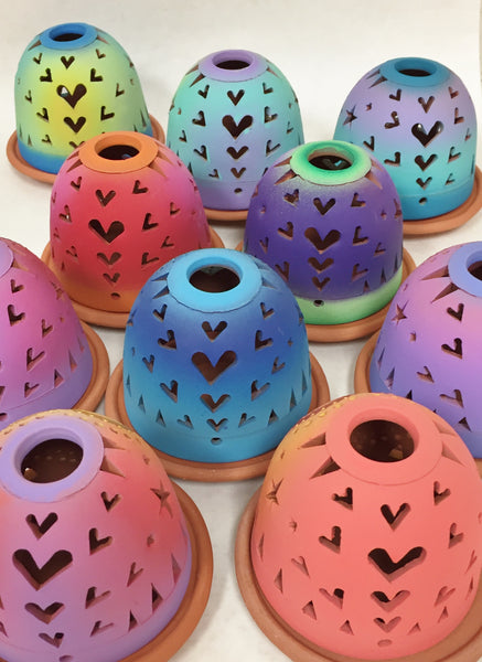 sending love heart luminary 4