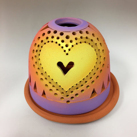 sending love heart luminary 3